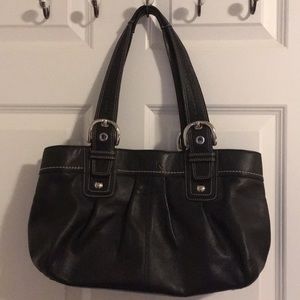 Coach Black Leather Handbag